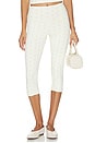 view 1 of 6 LEGGINGS CAPRI THE EYELET CAPRI in Pearl