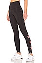 view 1 of 4 LEGGING TOBILLERO STAR in Black & Rose Gold