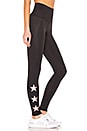 view 2 of 4 LEGGING TOBILLERO STAR in Black & Rose Gold