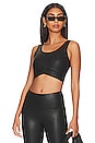 view 1 of 4 Maddox Crop Top in Leather