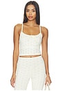 view 1 of 5 The Eyelet Tank Top in Pearl