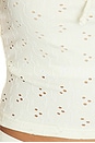 view 5 of 5 The Eyelet Tank Top in Pearl