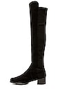 view 5 of 5 BOTTES HAUTEUR GENOUX RESERVE in Black Suede