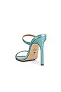 view 3 of 5 Aleena Mule in Teal Snake