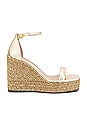 view 1 of 5 Nudist Espadrille Wedge in Platino