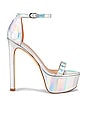 view 1 of 5 Nudist Hollywood Heel in Silver