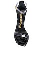 view 4 of 5 Nudistcurve 100 Sandal in Black & Clear