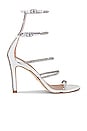 view 1 of 5 Nudistglam 100 Gladiator Sandal in Clear & White