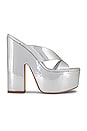 view 1 of 5 Miami Sohigh 145 Platform Sandal in Silver