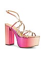 view 2 of 5 Barelythere Squarehigh Platform Sandal in Hot Pink Multi