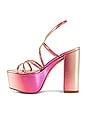 view 5 of 5 Barelythere Squarehigh Platform Sandal in Hot Pink Multi