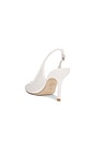 view 3 of 5 Emilia Mesh 100 Slingback in White & Frosted White
