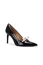 view 2 of 5 Felicity Bow 85 Pump in Black & Cream