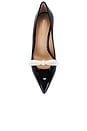 view 4 of 5 Felicity Bow 85 Pump in Black & Cream