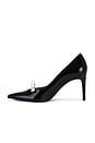 view 5 of 5 Felicity Bow 85 Pump in Black & Cream
