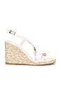 view 1 of 5 Georgie Espadrille Wedge in Cream & Natural