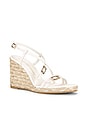 view 2 of 5 Georgie Espadrille Wedge in Cream & Natural