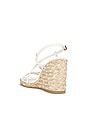 view 3 of 5 Georgie Espadrille Wedge in Cream & Natural