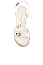 view 4 of 5 Georgie Espadrille Wedge in Cream & Natural