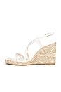 view 5 of 5 Georgie Espadrille Wedge in Cream & Natural