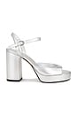 view 1 of 5 Dayna II Platform Sandal in Silver
