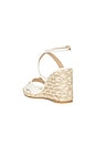 view 3 of 5 SANDALES ALYSSA WEDGE in Cream