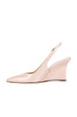 view 5 of 5 ESCARPIN VINNIE SLING WEDGE 85 in Blushful