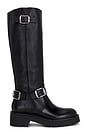 view 1 of 5 Ren Moto Boot in Black Leather