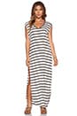 view 1 of 3 The T-Shirt Maxi Dress in Black Stripe