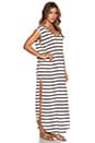 view 2 of 3 The T-Shirt Maxi Dress in Black Stripe