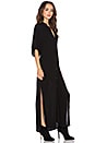 view 3 of 4 ROBE CHEMISE THE HIGH SLIT in Black