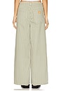 view 4 of 6 Blake in Vintage Moss Wide Stripe