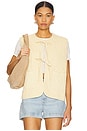 view 1 of 5 Aria Vest in Mellow Yellow
