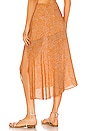 view 3 of 4 Sienna Midi Skirt in Orange