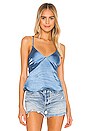 view 1 of 4 Jean Tie Slip Cami in Blue