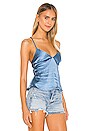 view 2 of 4 Jean Tie Slip Cami in Blue