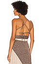 view 3 of 5 Tyra Pleat Wrap Top in Copper Silver