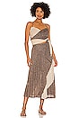 view 4 of 5 Tyra Pleat Wrap Top in Copper Silver