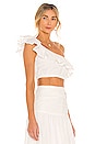 view 2 of 4 Alva Frill Crop Top in Ivory