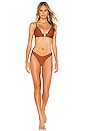 view 4 of 4 Gaby Ring Front Triangle Bikini Top in Copper