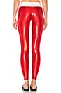view 3 of 4 Suki Leatherback Leggings in Cherry Red
