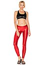 view 4 of 4 Suki Leatherback Leggings in Cherry Red