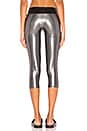 view 3 of 4 Suki Crop Legging in Chrome Gloss