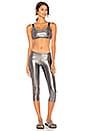 view 4 of 4 Suki Crop Legging in Chrome Gloss