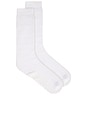 view 1 of 5 White Cloud Grip Sock in White