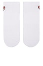 view 3 of 4 Pizza Sock in White