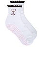 view 1 of 4 I'm Literally Just A Girl Crew Socks in White