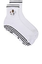 view 1 of 4 Dog Mom Grip Socks in White