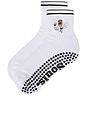view 2 of 4 Dog Mom Grip Socks in White