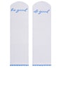 view 3 of 4 Do Good, Be Good Crew Socks in White